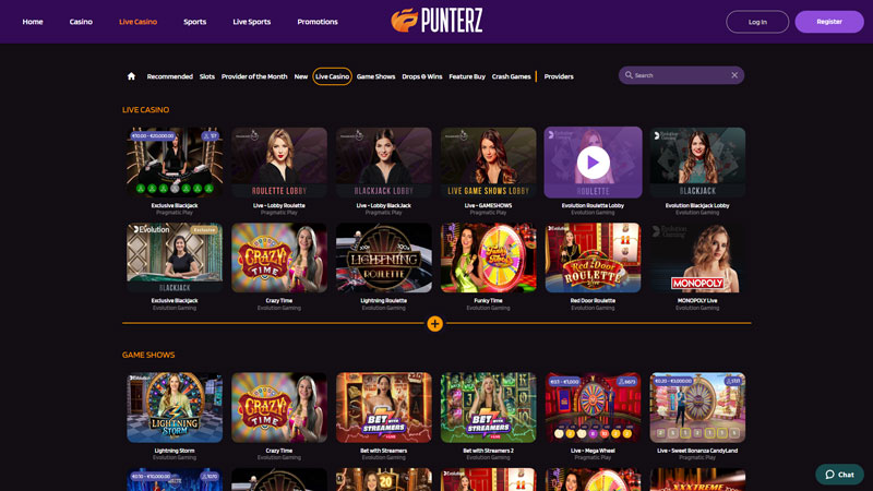 Thumbnail punterz live