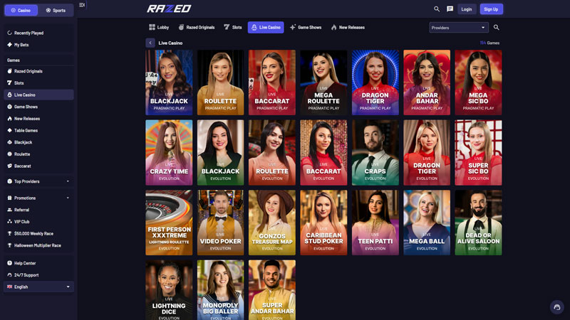 razed live screenshot