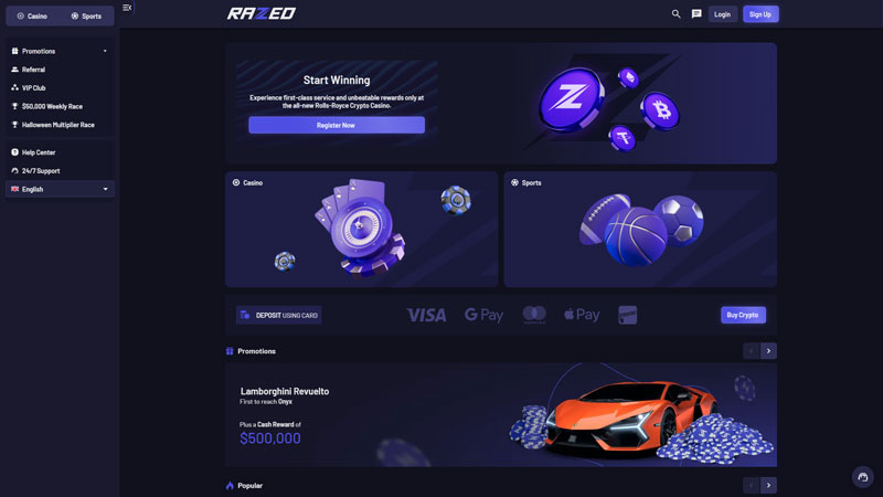 razed lobby screenshot