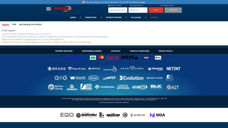 Thumbnail red-kings-casino support