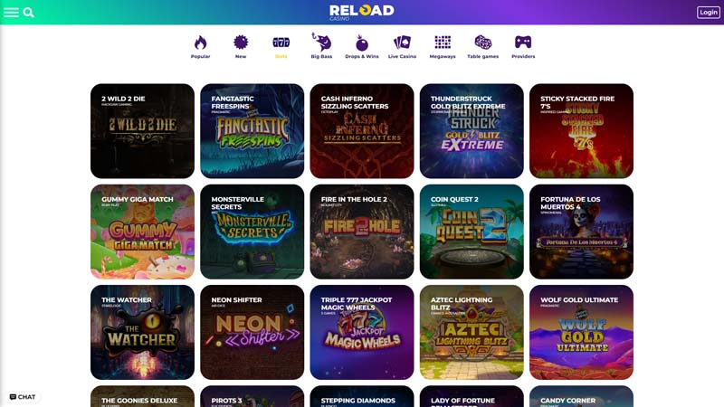 reload-casino slots screenshot