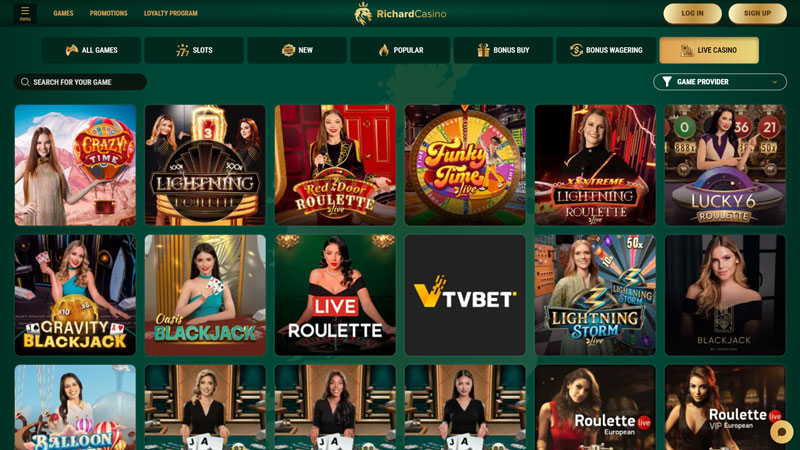 richard-casino live screenshot