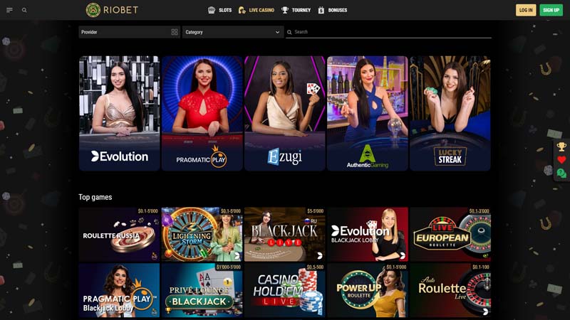 riobet live screenshot