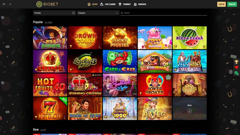riobet slots screenshot