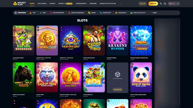 Thumbnail rocketplay slots
