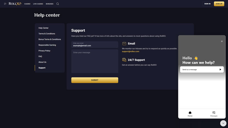Thumbnail rollxo support