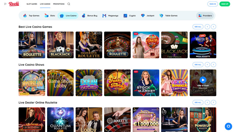 rooli live screenshot