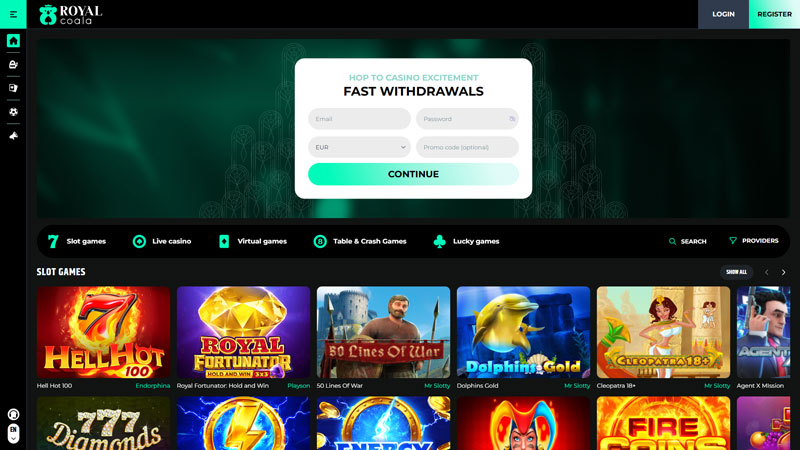 royal-coala lobby screenshot