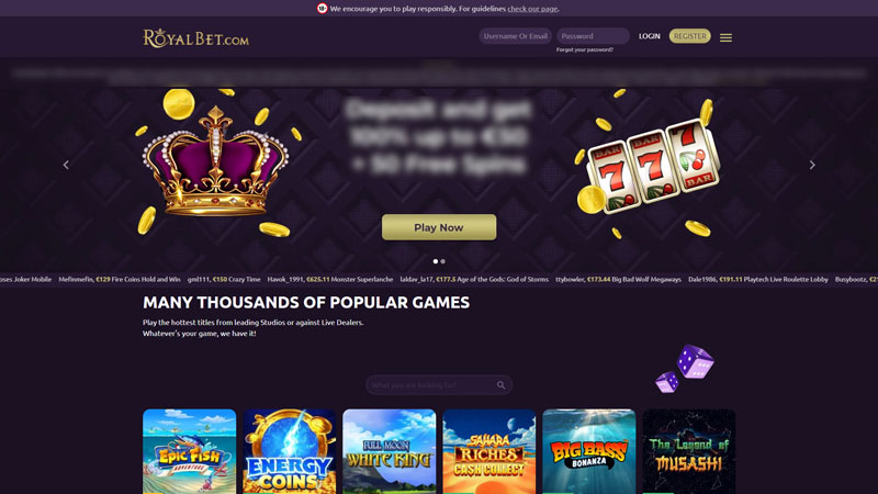 Thumbnail royalbet lobby