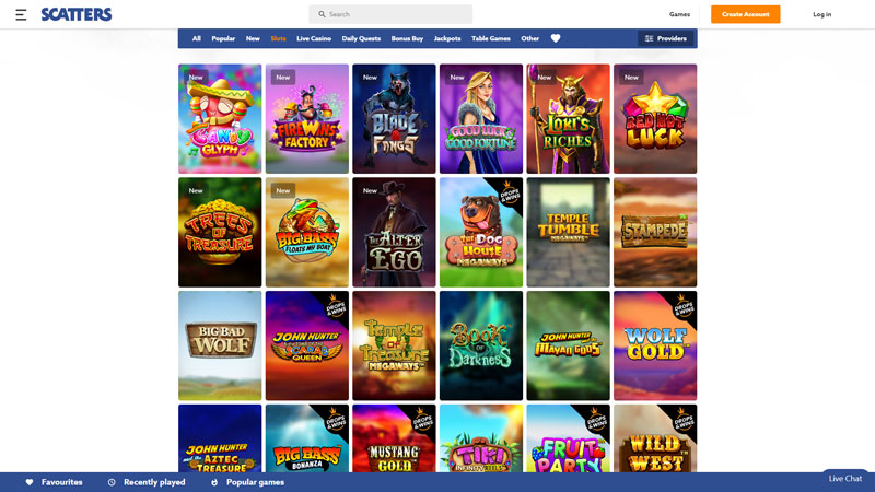 scatters slots screenshot