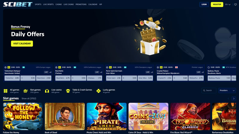 scibet lobby screenshot