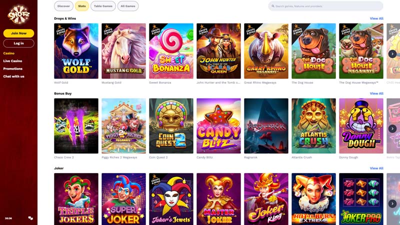 Thumbnail shotz slots