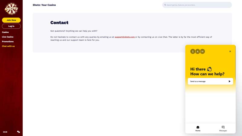 Thumbnail shotz support