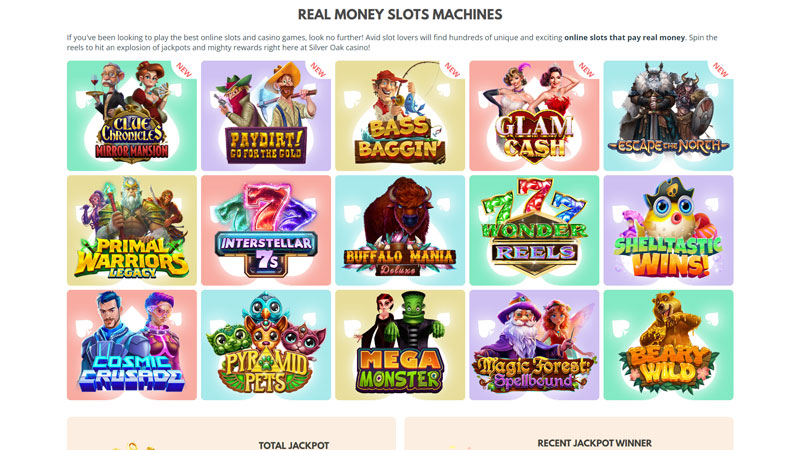 silver-oak slots screenshot