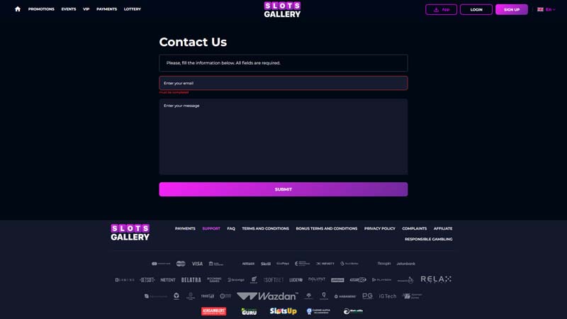 Thumbnail slots-gallery support