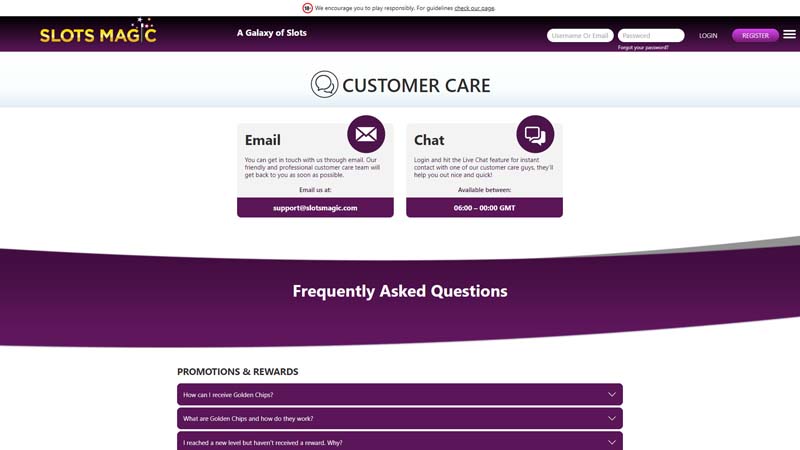 Thumbnail slots-magic-casino support