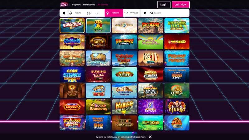 Thumbnail slots-racer slots