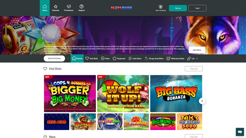 slots-rush lobby screenshot