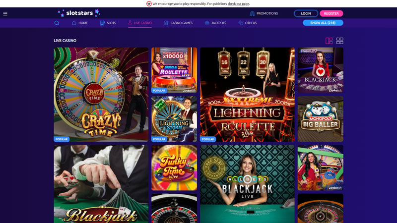 slotstars live screenshot