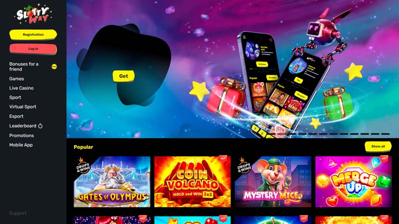 slottyway lobby screenshot