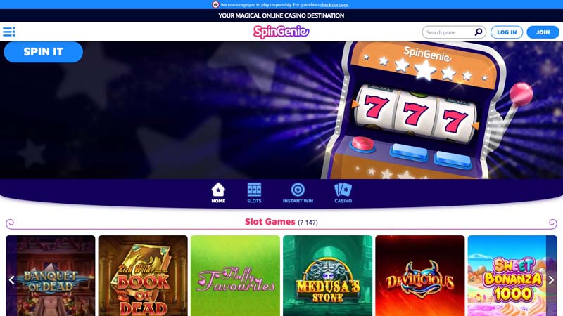 Thumbnail spin-genie-casino lobby