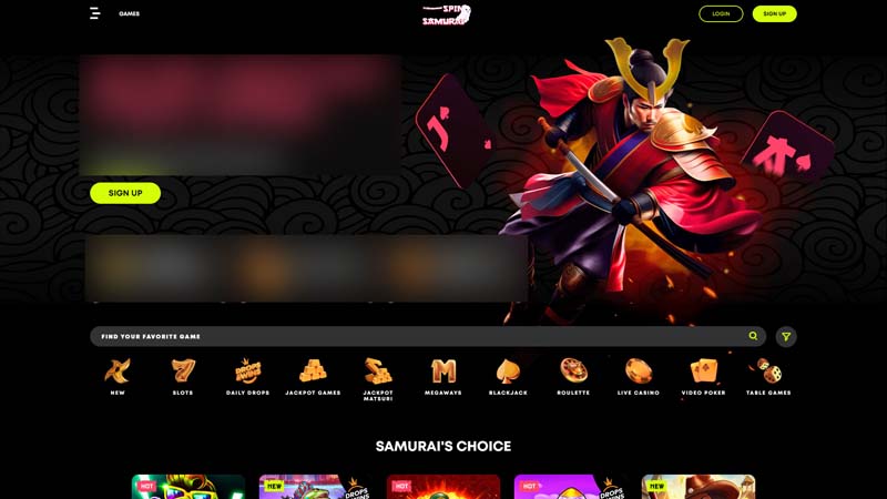 spin-samurai lobby screenshot