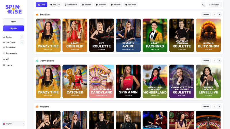 Thumbnail spinrise live