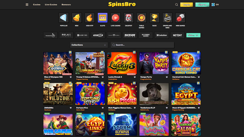 spinsbro slots screenshot