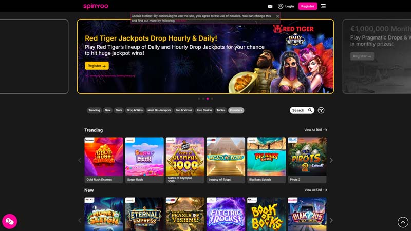 spinyoo lobby screenshot