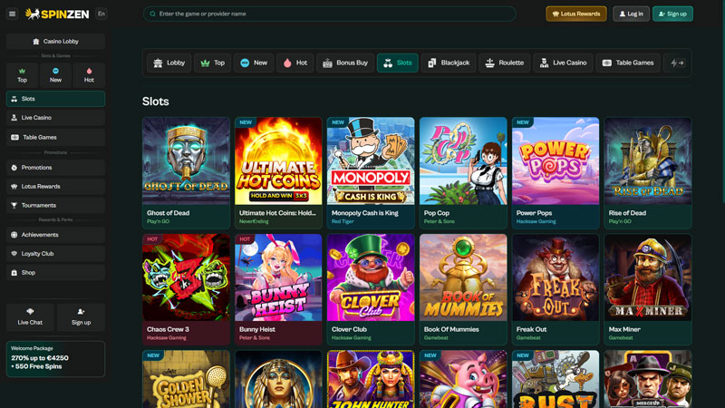 spinzen slots screenshot