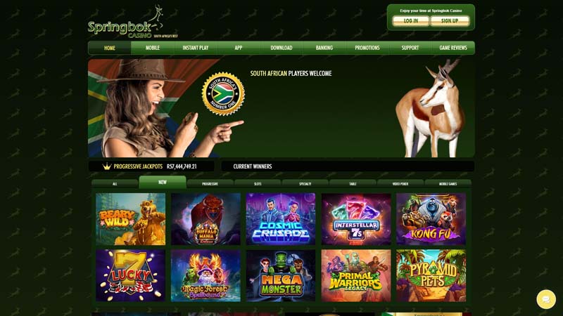 springbok-casino lobby screenshot