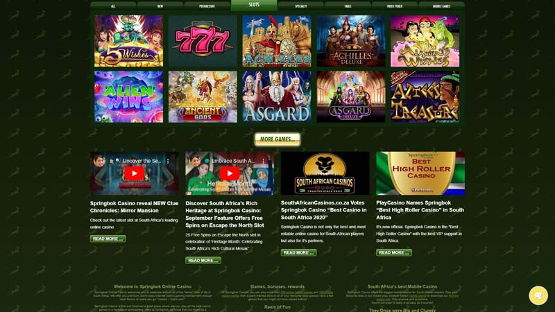 springbok-casino slots screenshot