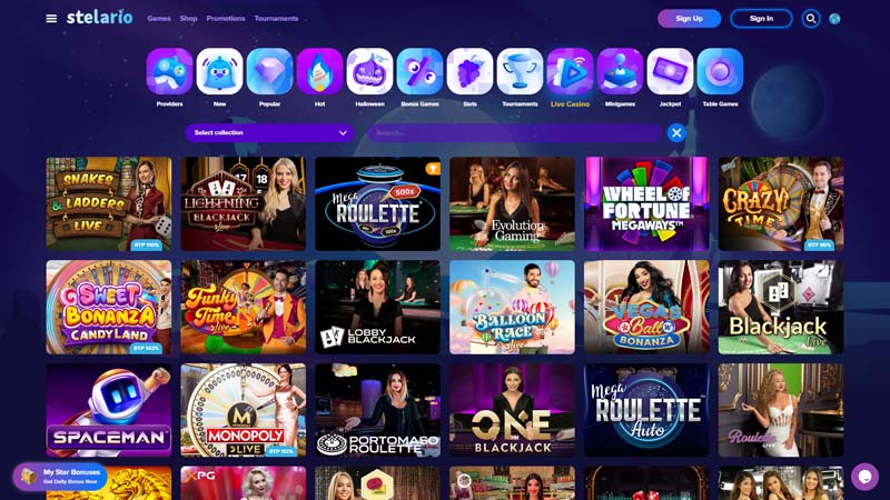 stelario live screenshot