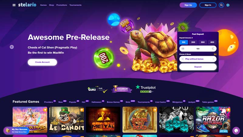 stelario lobby screenshot