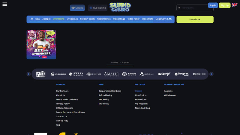 stupid-casino live screenshot