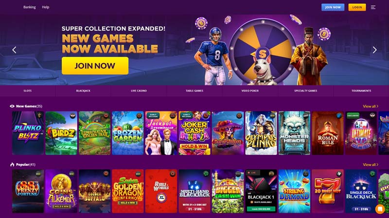 superslots lobby screenshot