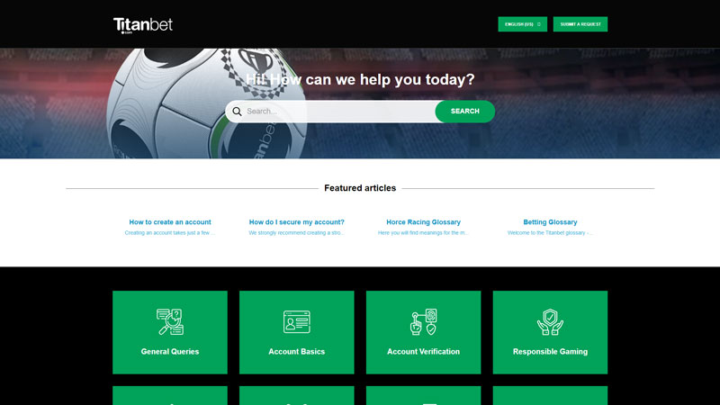 Thumbnail titanbet-casino support