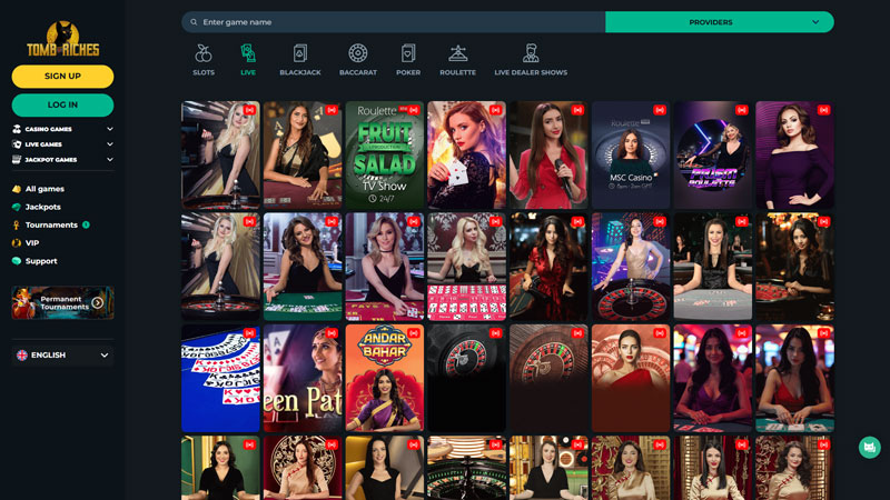 tomb-riches live screenshot