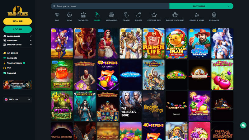 tomb-riches slots screenshot