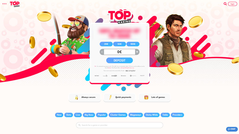 topkasino lobby screenshot