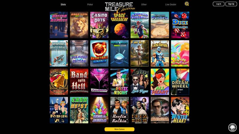 treasure-mile-casino slots screenshot