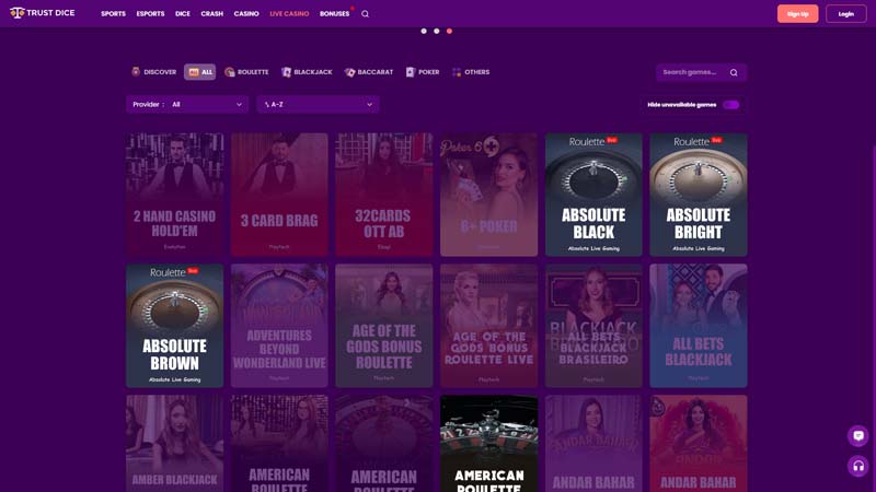 Thumbnail trustdice live