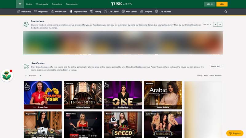 Thumbnail tusk-casino live