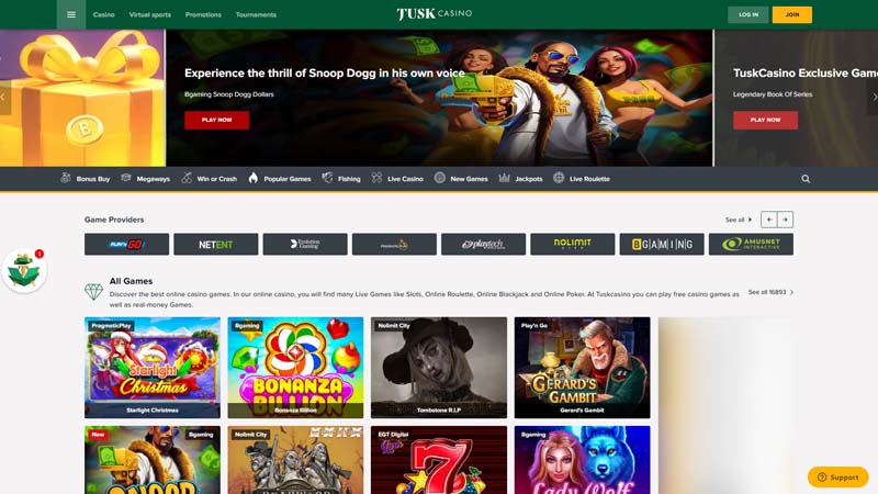 Thumbnail tusk-casino lobby