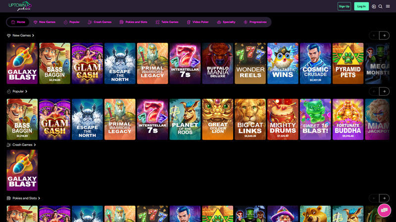 uptown-pokies-casino slots screenshot