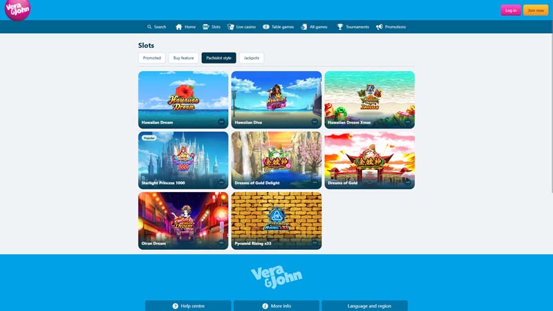 vera-and-john-casino slots screenshot