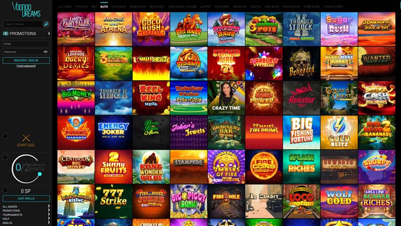 voodoo-dreams-casino slots screenshot