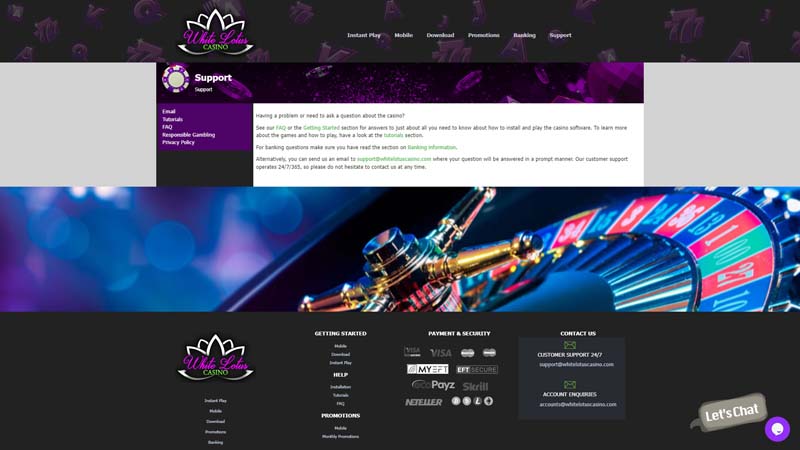 white-lotus support screenshot