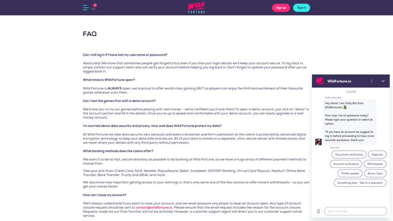 Thumbnail wild-fortune-io support