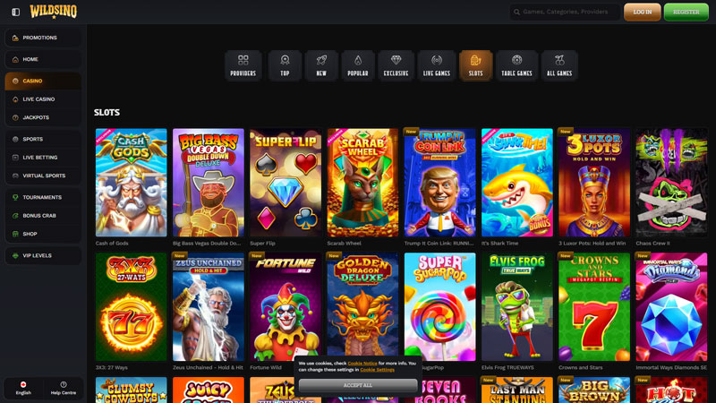 wildsino slots screenshot